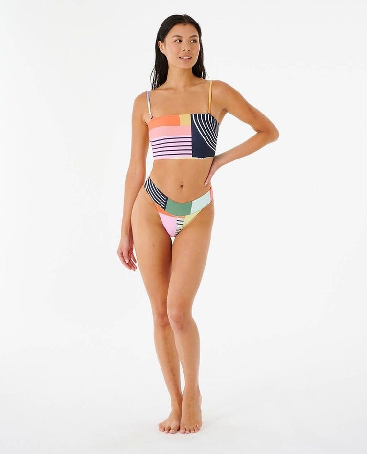 Rip Curl Day Break Long Line Bandeau Bikini Top x Erin Miller Wray | Multico
