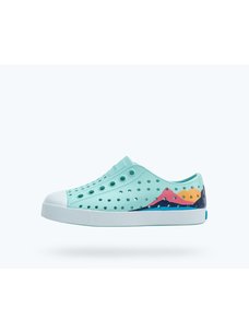 Native Jefferson Block Kids | Hydrangea Blue/ Coastal Blue/ Regatta Mountain Block