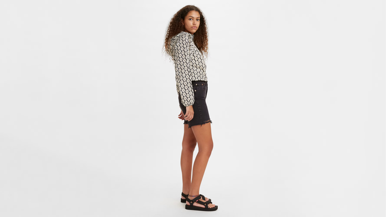 Levi's 501 Mid Thigh Short | Lunar Black