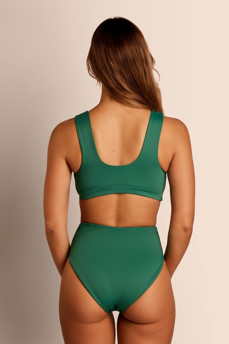 June Swimwear Louise Top | Leaf