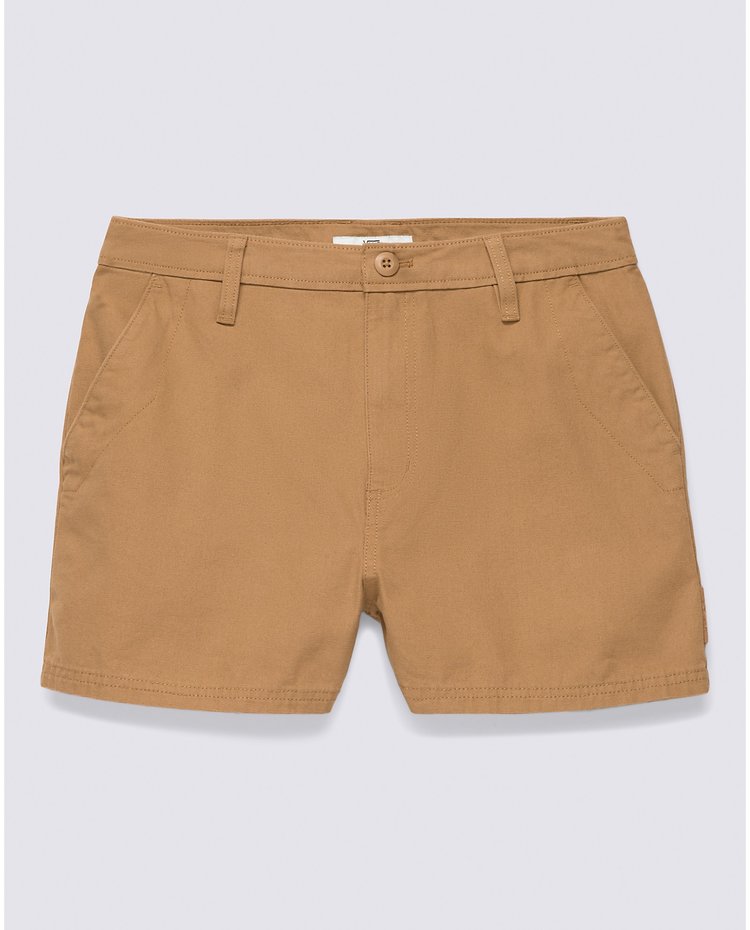 Vans Women's Ground Work Shorts | Tobacco Brown