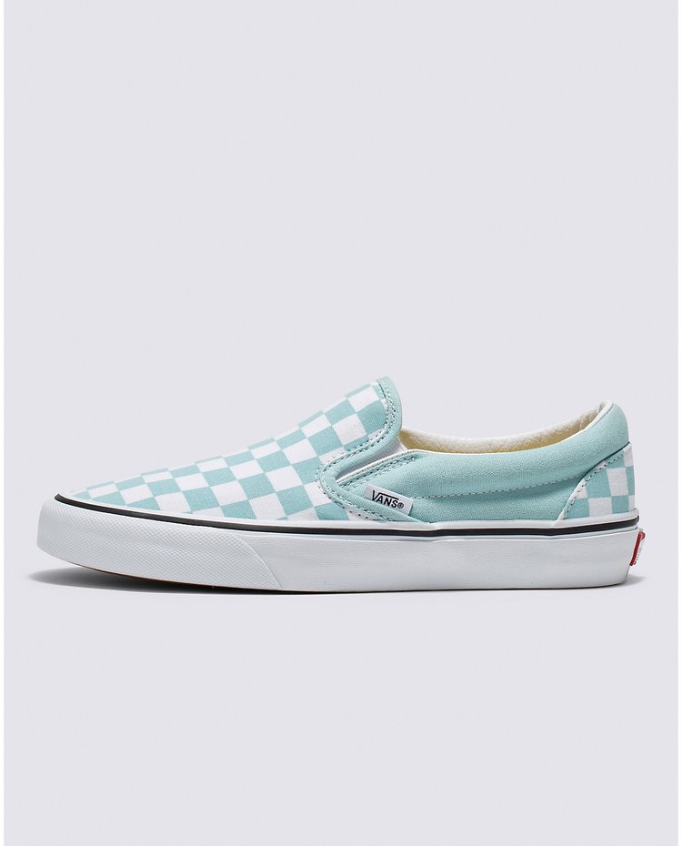 Vans Vans Kids' Checkerboard Classic Slip-On Shoes | Canal Blue