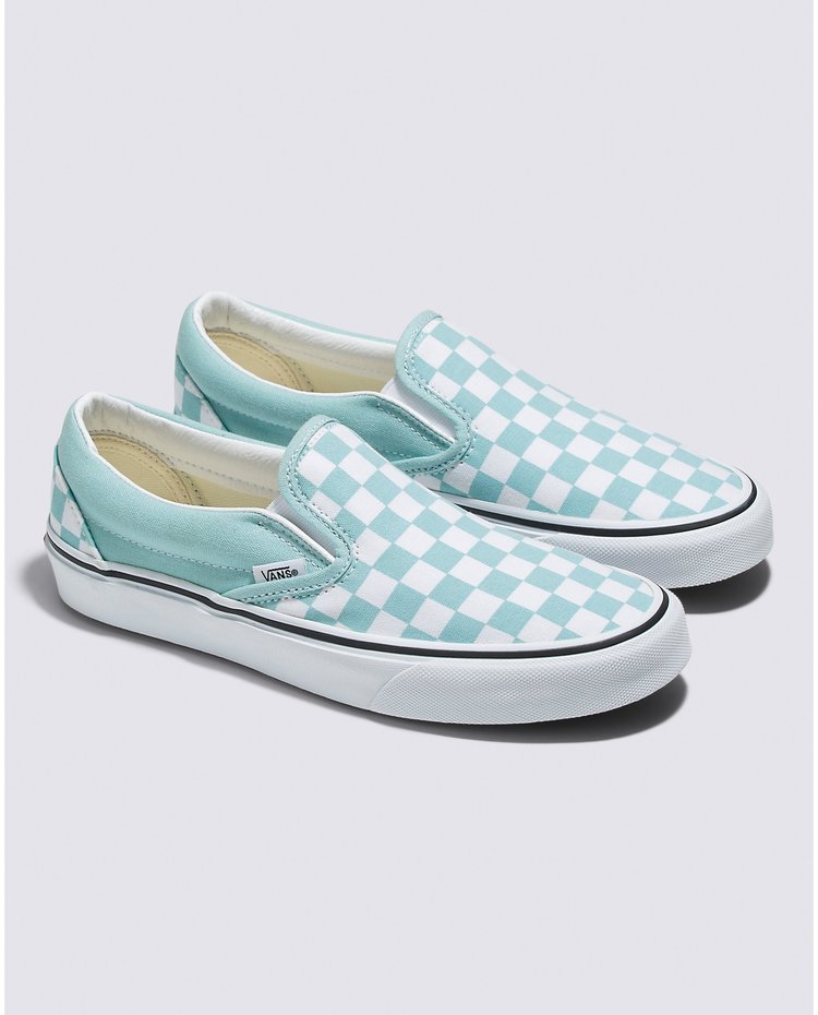Vans Vans Kids' Checkerboard Classic Slip-On Shoes | Canal Blue