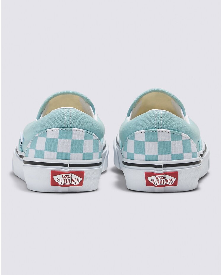 Vans Vans Kids' Checkerboard Classic Slip-On Shoes | Canal Blue