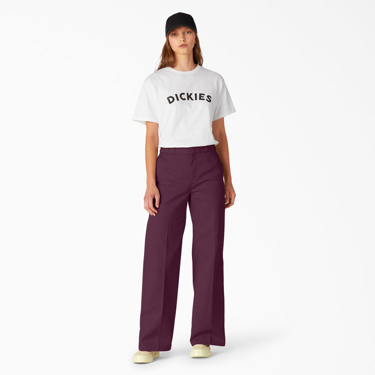 Dickies Dickies Women's Wide Leg Twill Pants | Grape Wine