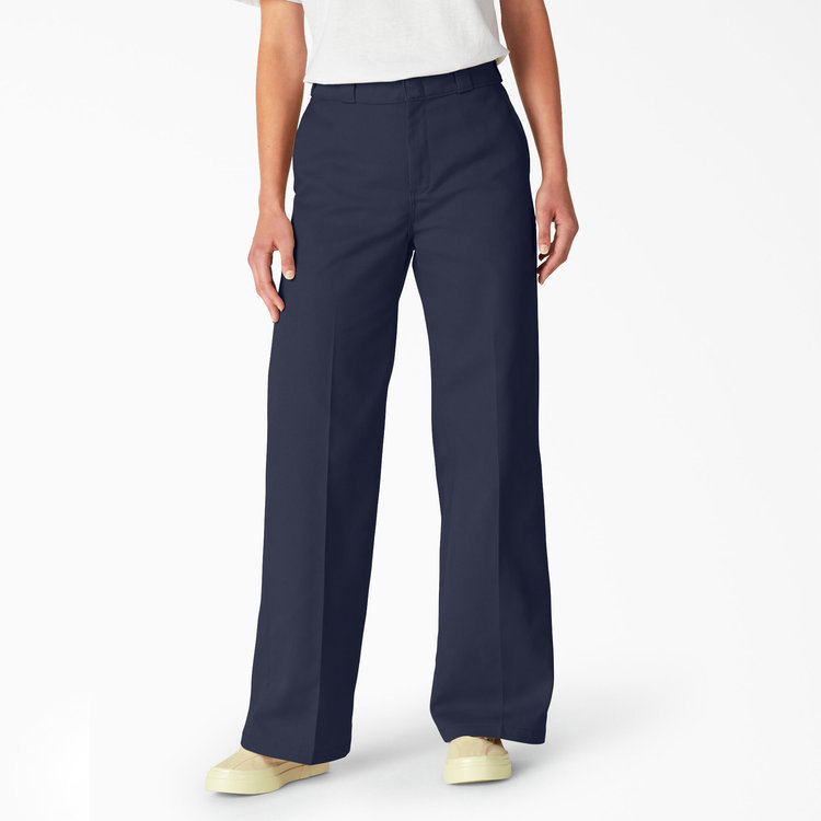 Dickies Women's Wide Leg Twill Pants | Ink Navy