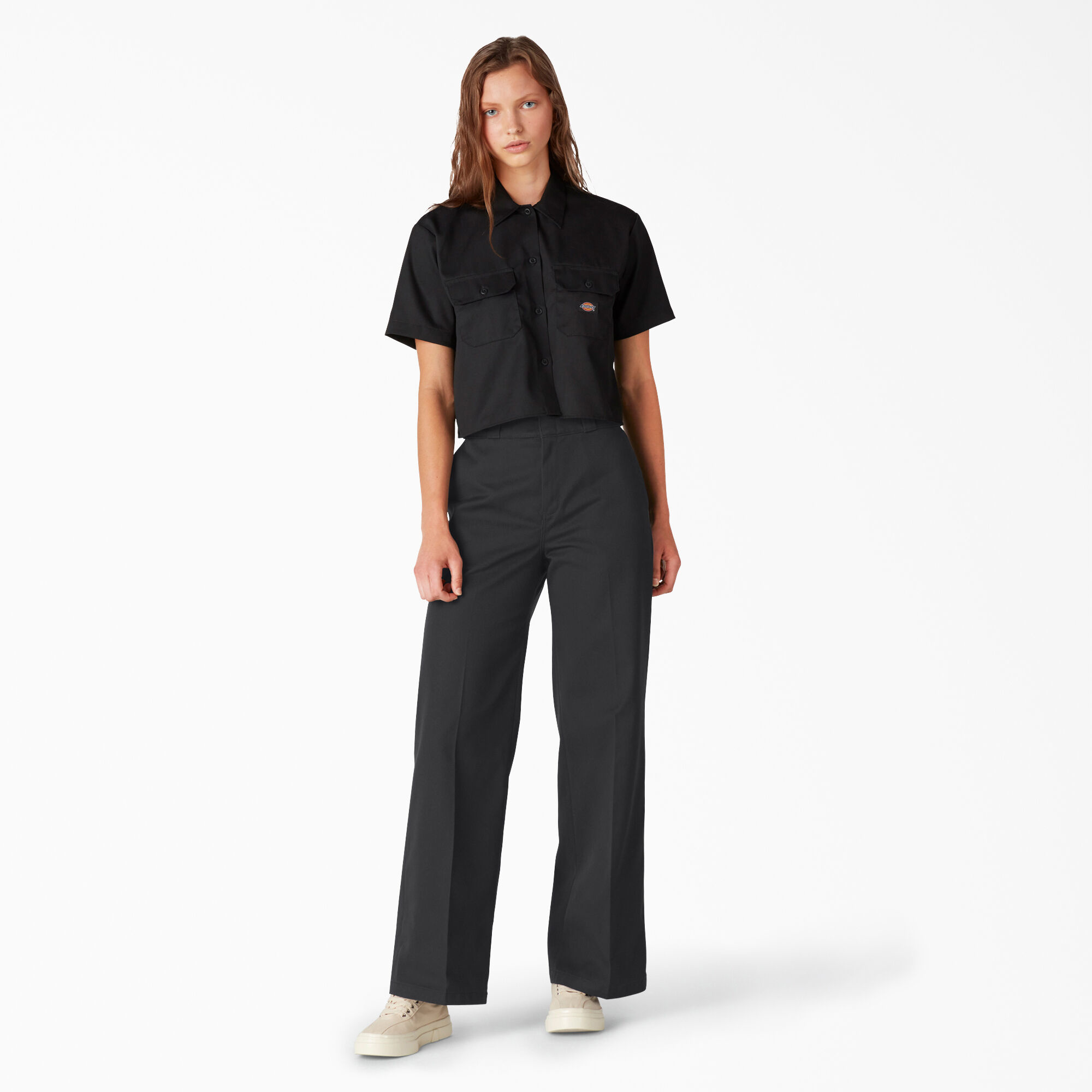 DICKIES WIDE LEG TWILL PANT SBK - The Choice Shop