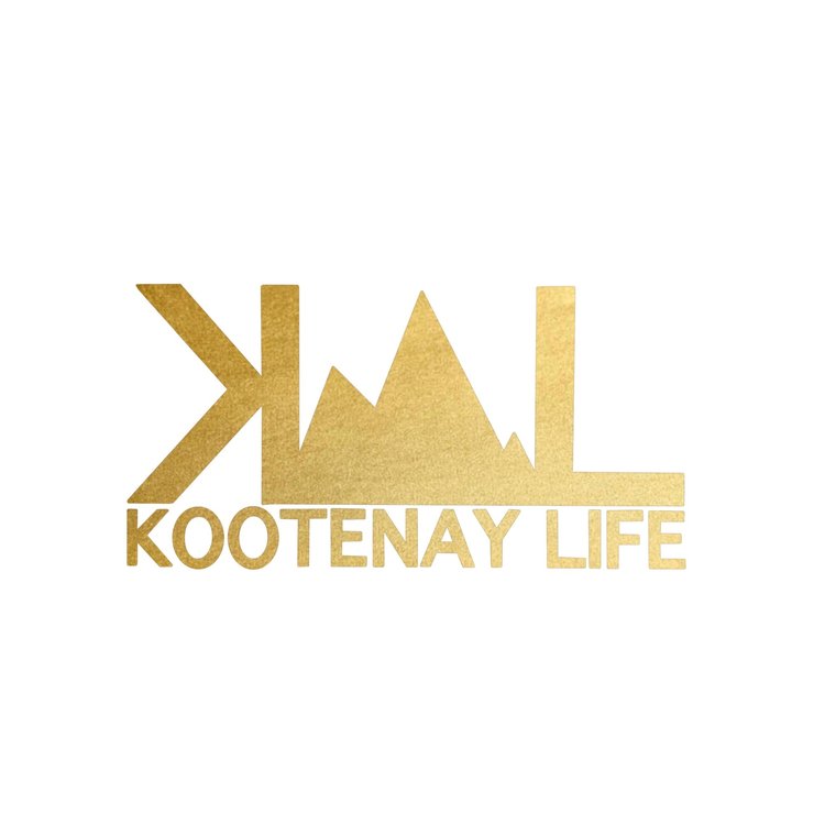 Kootenay Life 6" OG Logo Sticker| Gold