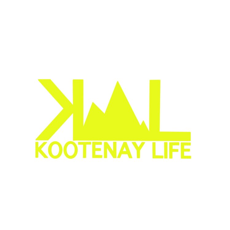 Kootenay Life Kootenay Life OG Logo Sticker 6" | Fluorescent Yellow