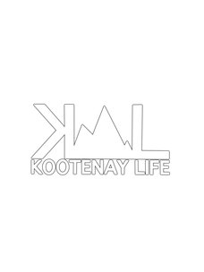 Kootenay Life 6" OG Logo Sticker| White