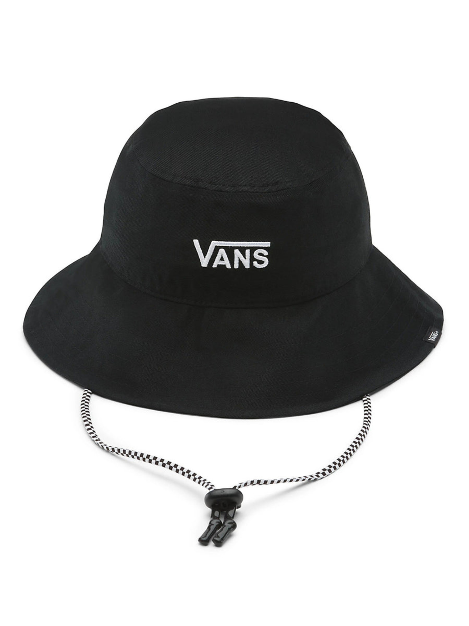 VANS W LEVEL UP BUCKET HAT BLACK/WHITE - The Choice Shop