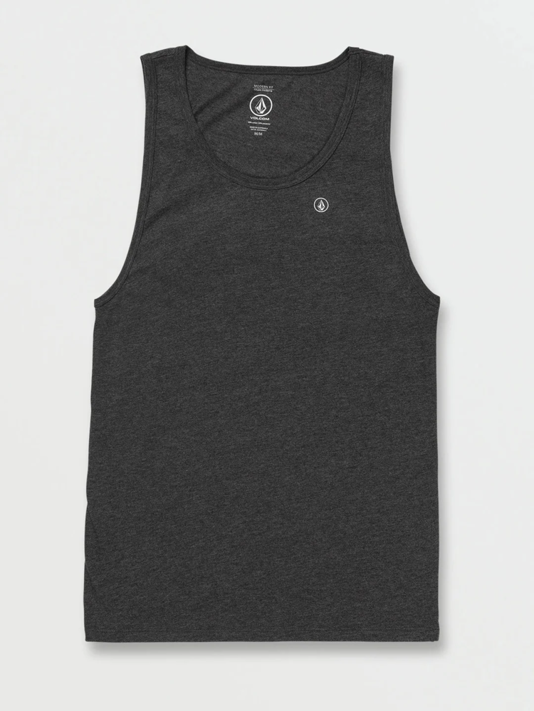 Volcom Solid Heather Tank | Dark Black Heather