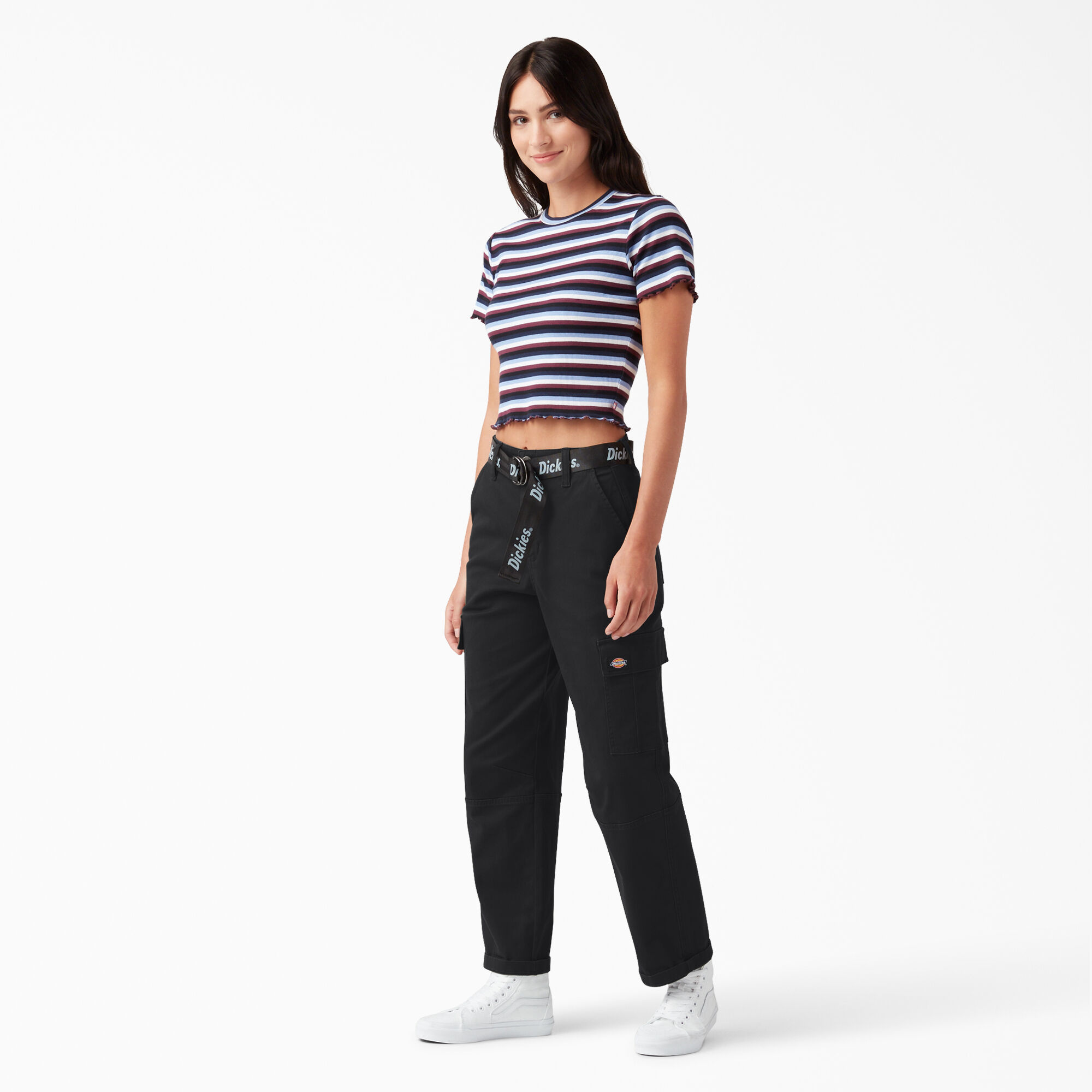 DICKIES WOMENS CROPPED CARGO PANT BKX