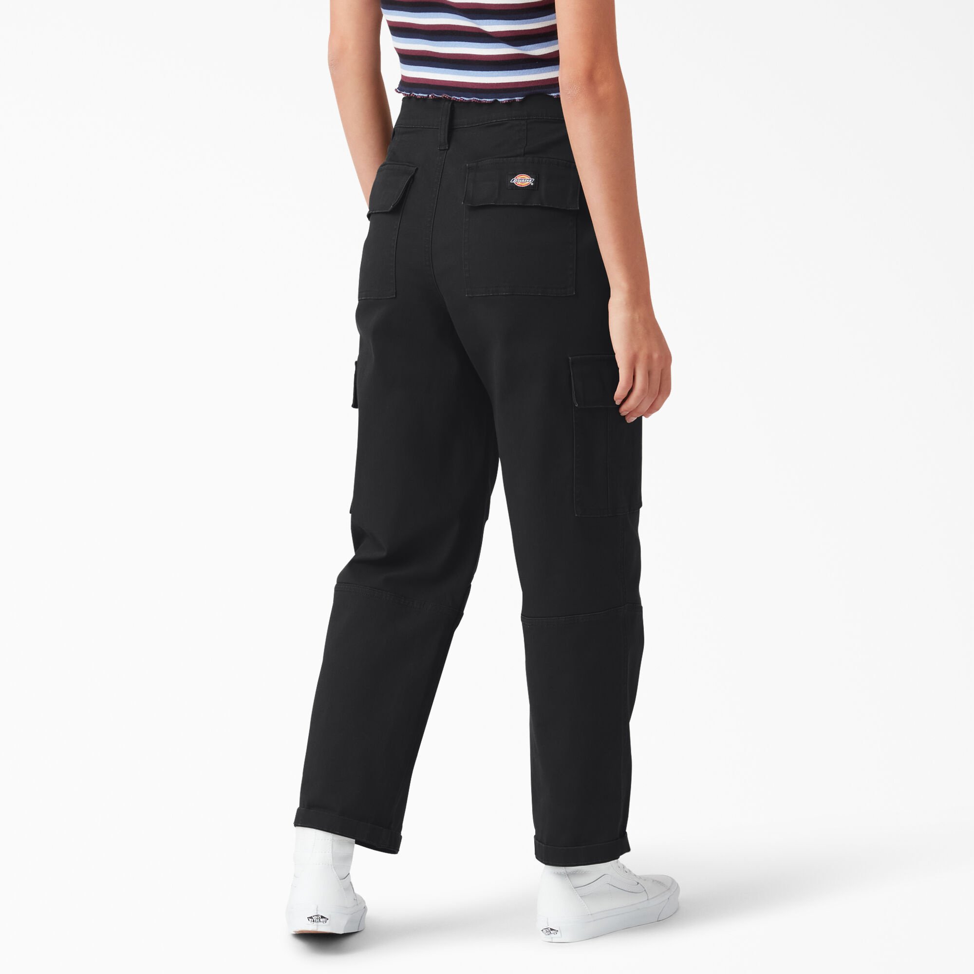 DICKIES WOMENS CROPPED CARGO PANT BKX - The Choice Shop