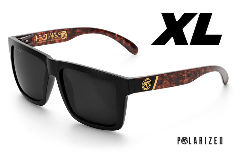 Heat Wave Heat Wave XL Vise Woodgrain Polarized | Black Lens