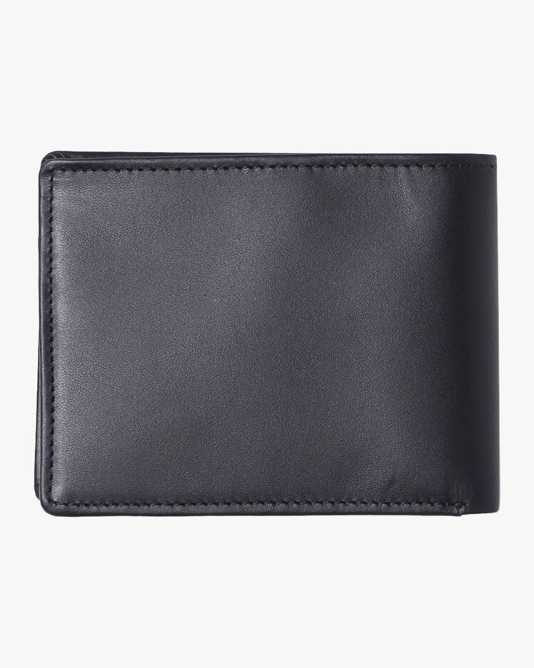 RVCA RVCA Cedar Bi-Fold Leather Wallet | Black