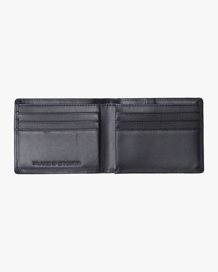 RVCA RVCA Cedar Bi-Fold Leather Wallet | Black