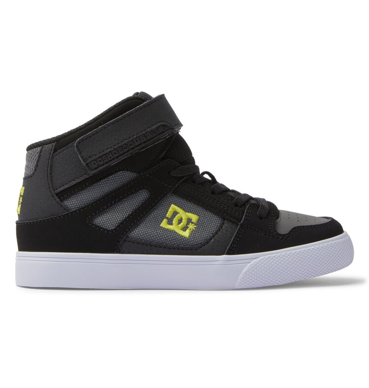 DC DC Pure High-Top | Black/Soft Lime
