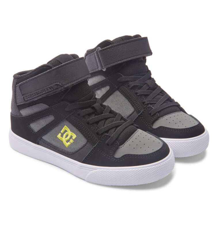 DC DC Pure High-Top | Black/Soft Lime