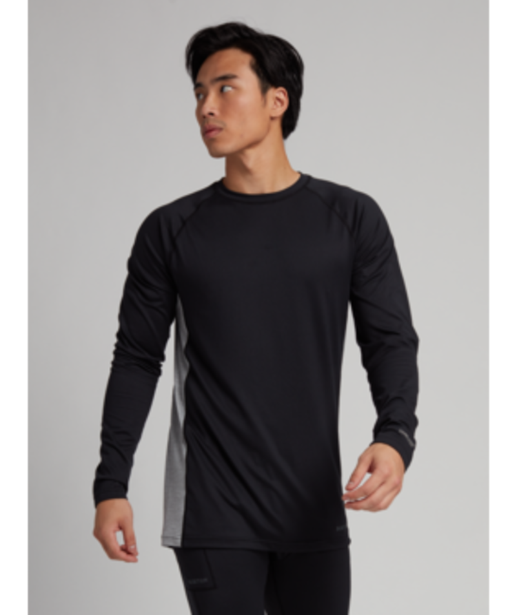 Burton Burton MDWT X Base Layer Crewneck | True Black/Gray Heather
