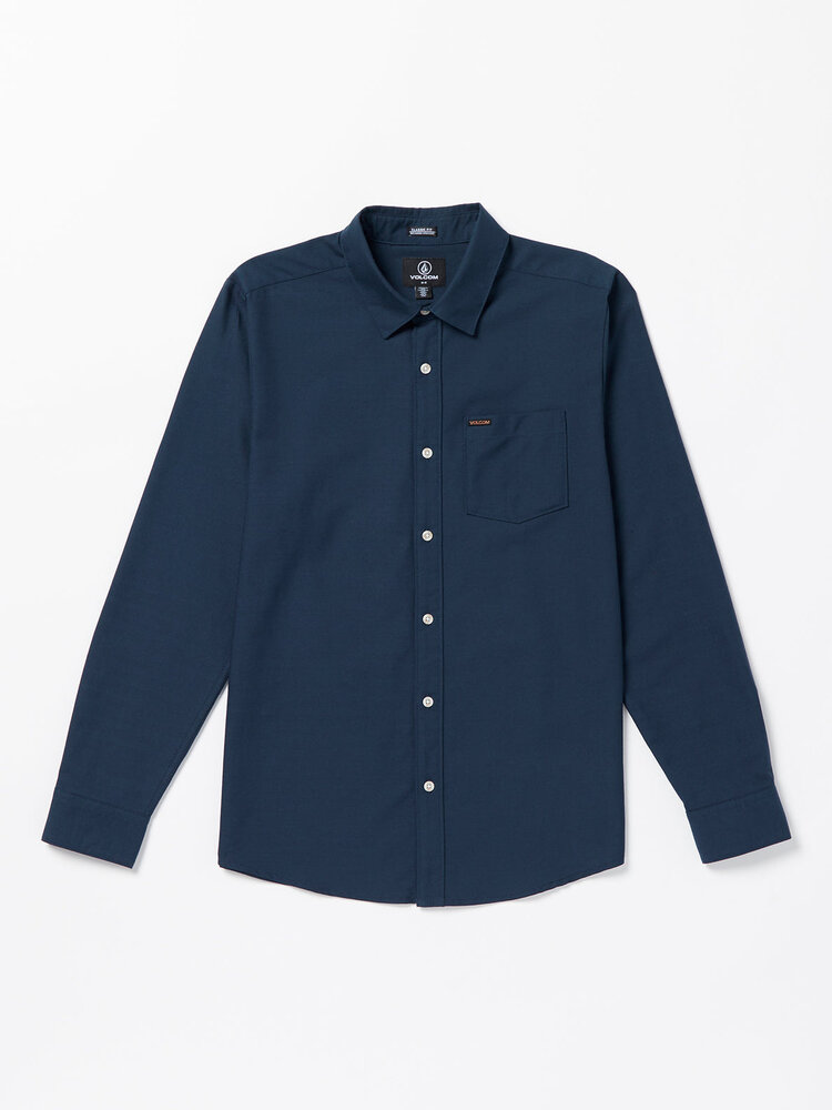 Volcom Veeco Oxford Long Sleeve Shirt | Navy