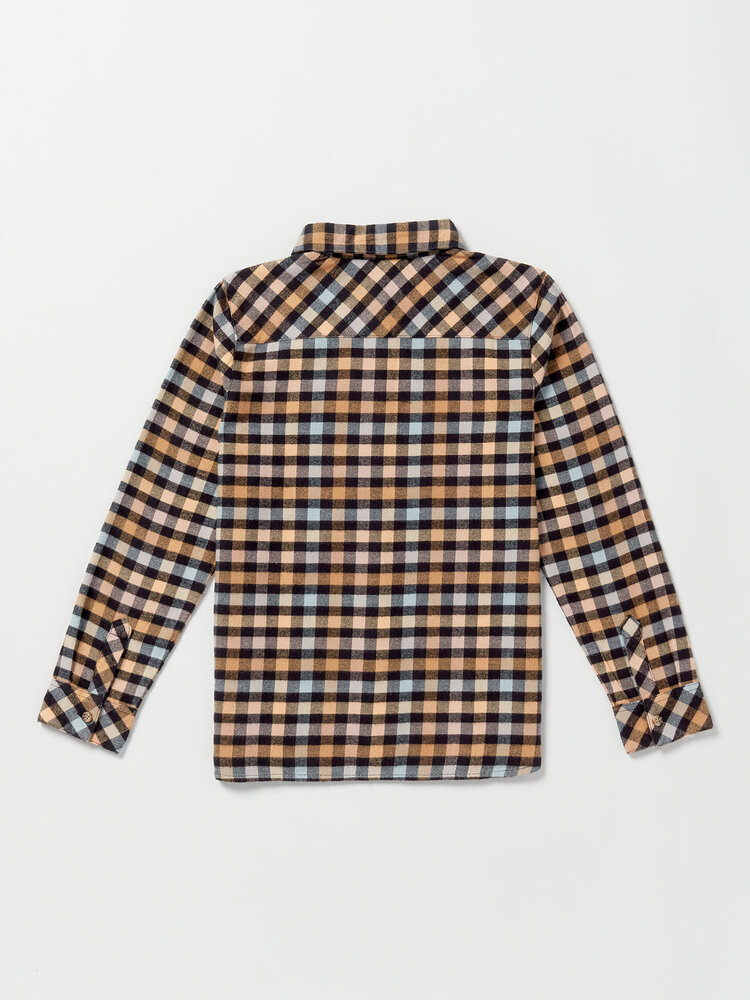 Volcom Volcom Girls' Getting Rad Plaid Long Sleeve Shirt | Winter Orchid