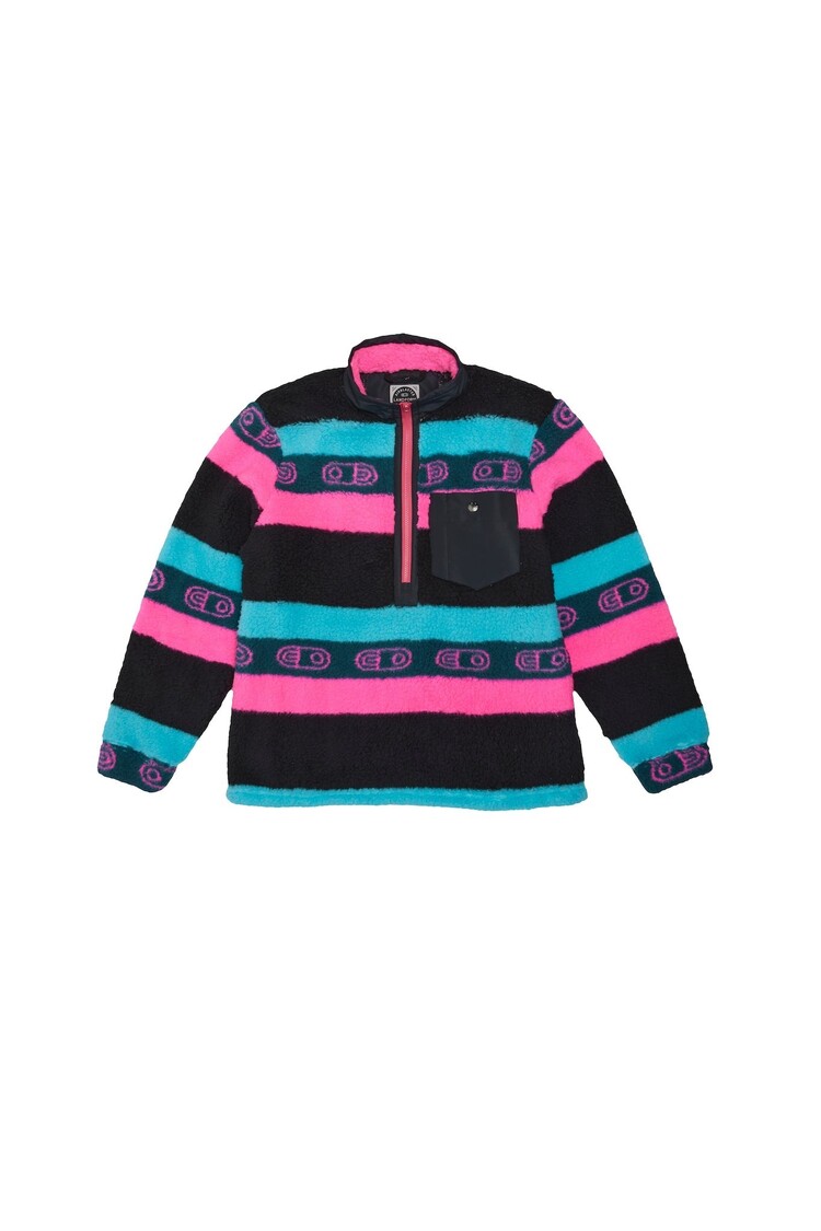 Airblaster Airblaster Sherpa Half Zip | Hot Big Stripe