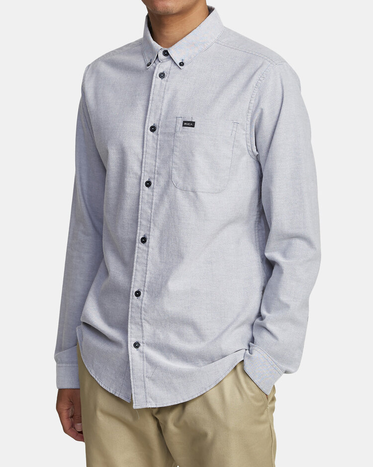 RVCA That'll Do Stretch Long Sleeve Shirt | Pavement