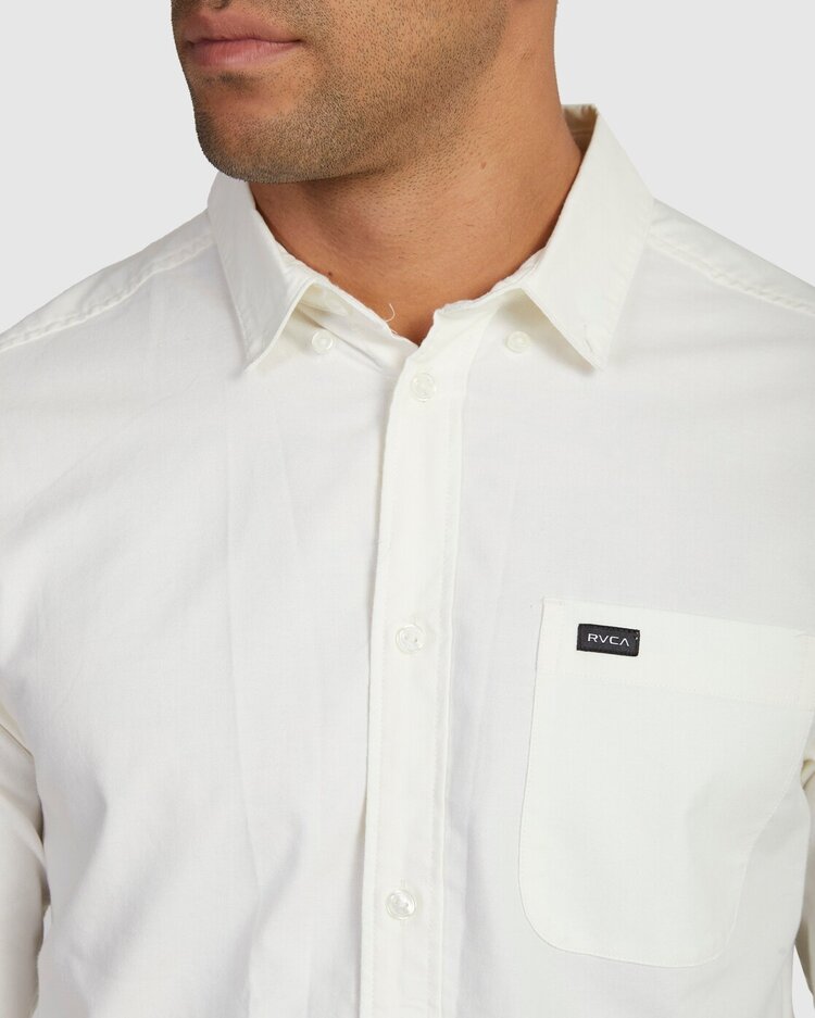 RVCA Thatll Do Stretch L/S Woven | White
