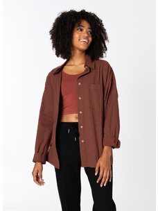 C'est Moi C'est Moi Check Pattern Oversized Blouse | Bordeaux | One Size