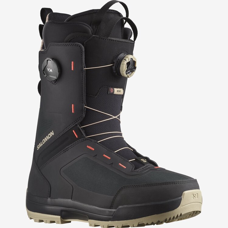 Salomon Men's Snow. Snowboard Boots Echo Dual BOA | Spray Green / Black / HotCoral