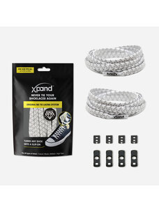 Xpand Original No-Tie Lacing System | White Reflective