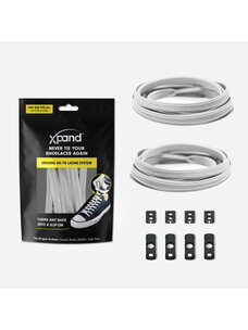 Xpand Original No-Tie Lacing System | White