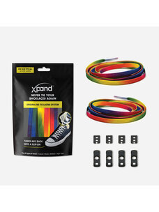Xpand Original No-Tie Lacing System | Rainbow