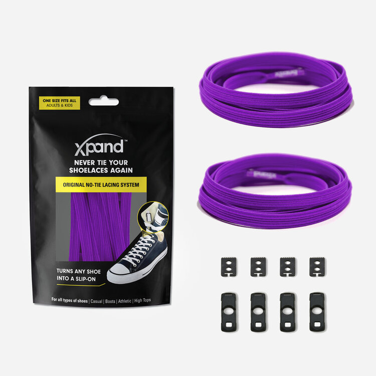 Xpand Original No-Tie Lacing System | Purple