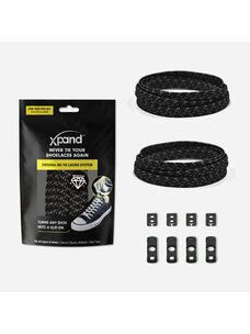 Xpand Original No-Tie Lacing System | Black Reflective