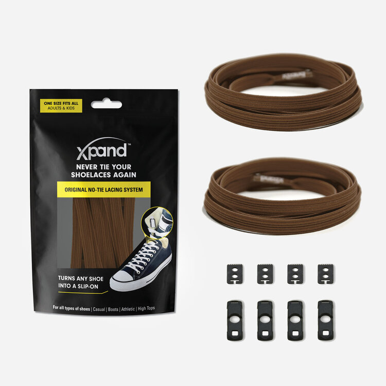 Xpand Original No-Tie Lacing System | Dark Brown