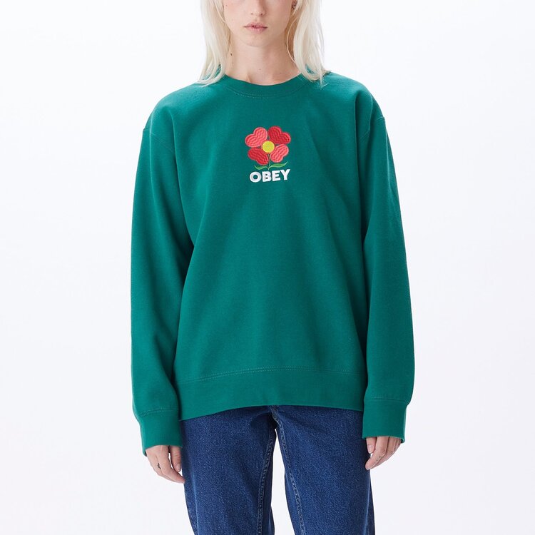 Obey Obey Amelia Crewneck | Aventurine Green