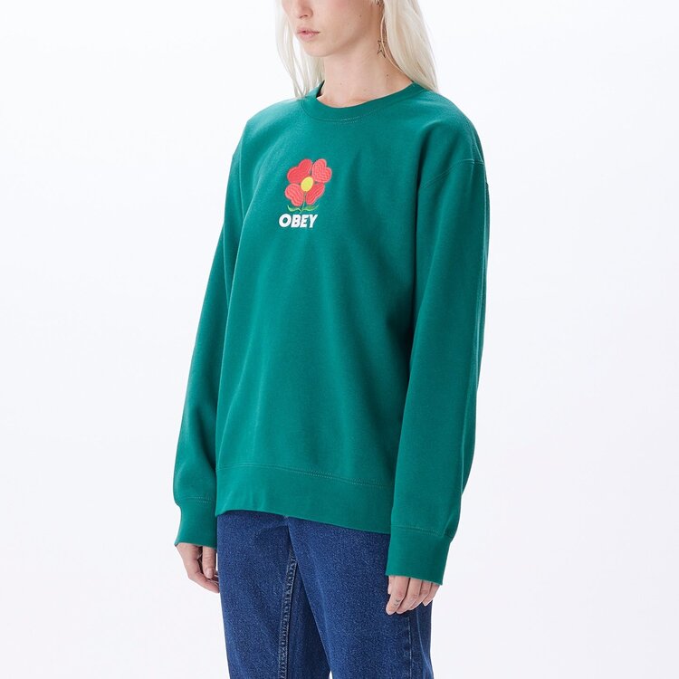 Obey Obey Amelia Crewneck | Aventurine Green