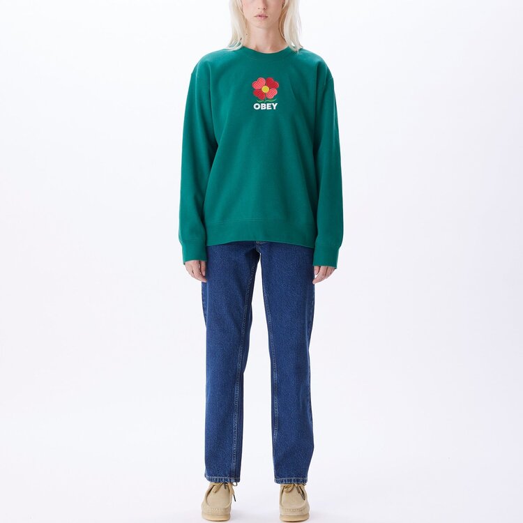 Obey Obey Amelia Crewneck | Aventurine Green
