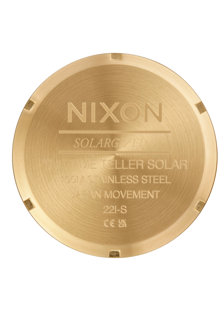 Nixon Time Teller Solar | All Gold/Black