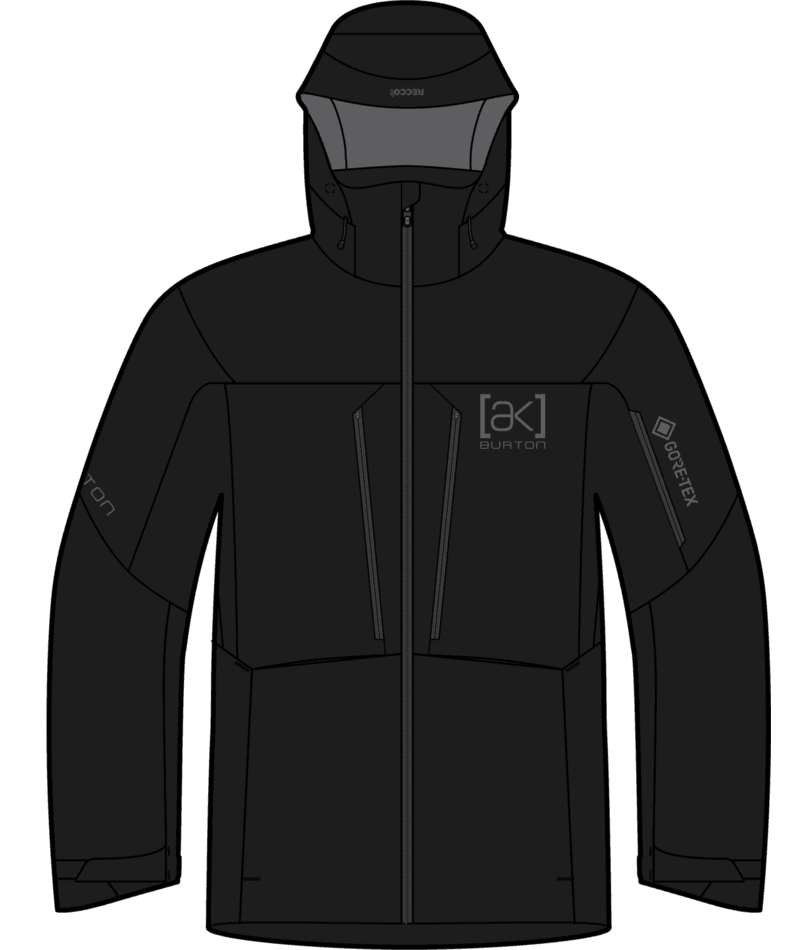 Burton Men's [Ak] Hover Gore‑Tex 3L Stretch Jacket | True Black