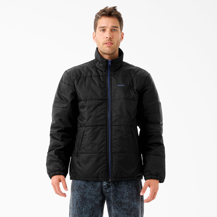 Dickies Tom Knox Full Zip Puffer Jacket | Black