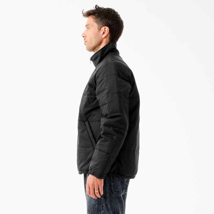 Dickies Tom Knox Full Zip Puffer Jacket | Black