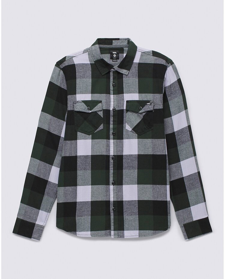 Vans Vans Box Flannel Long Sleeve Buttondown Shirt | Deep Forest/Languid Lavender