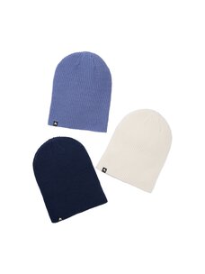 Burton DND Beanie 3-Pack | Dark Slate Blue/Stout White/Slate Blue
