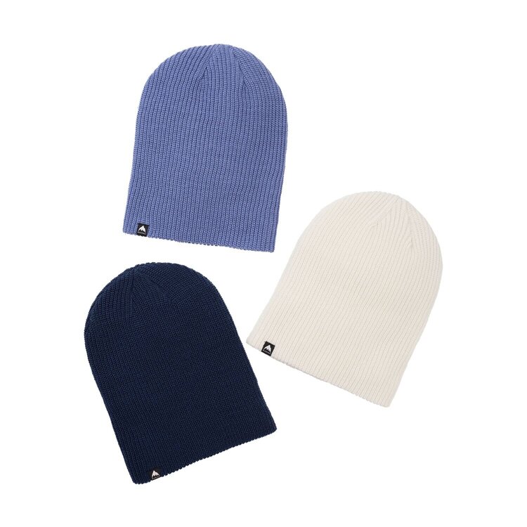 Burton DND Beanie 3-Pack | Dark Slate Blue/Stout White/Slate Blue