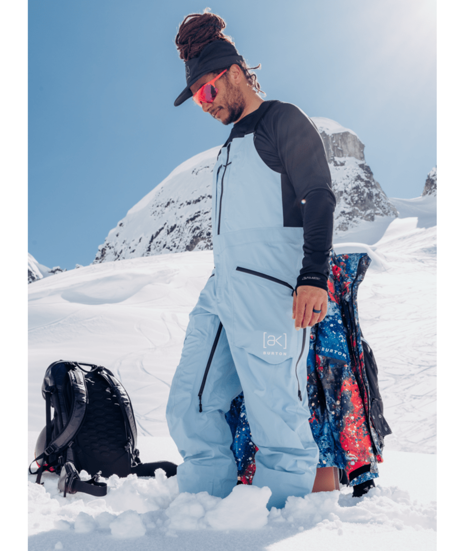スノーボード Burton ak 3L Hover Bib XS Moonrise Burton_ak_2024HoverGORE_TEX3LS