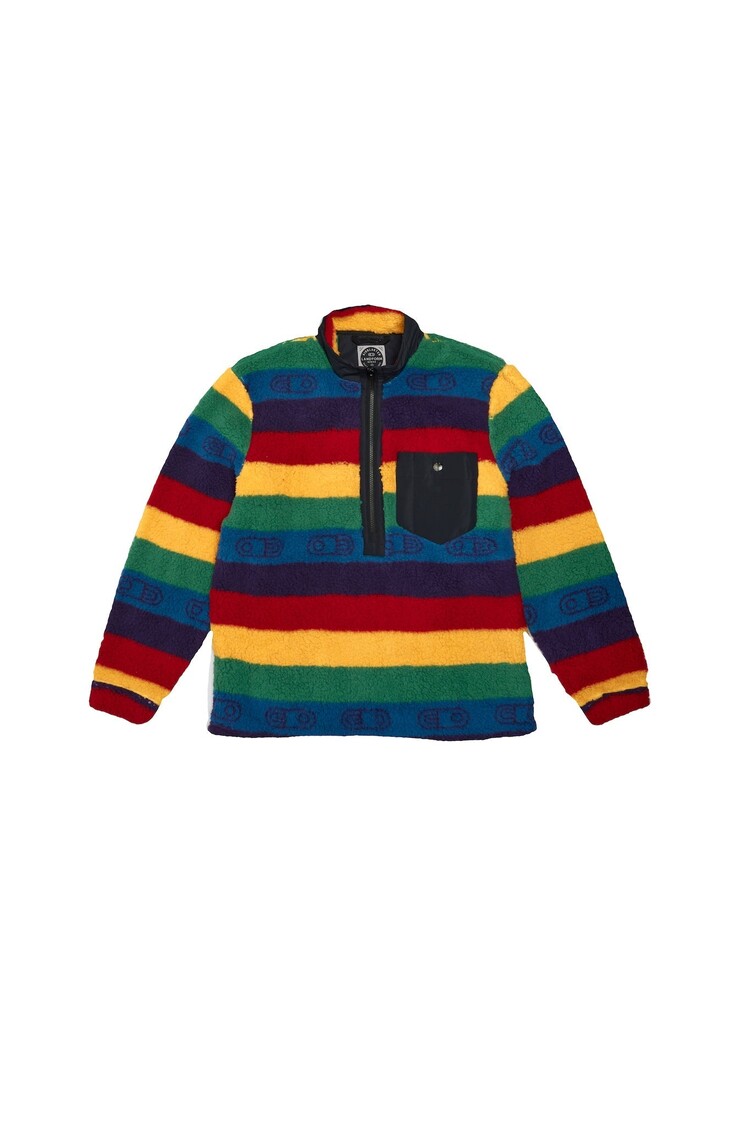 Airblaster Airblaster Sherpa Half Zip | Rainbow Stripe