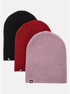 Burton Burton Recycled DND Beanie (3 Pack) | True Black / Sun Dried Tomato / Elderberry